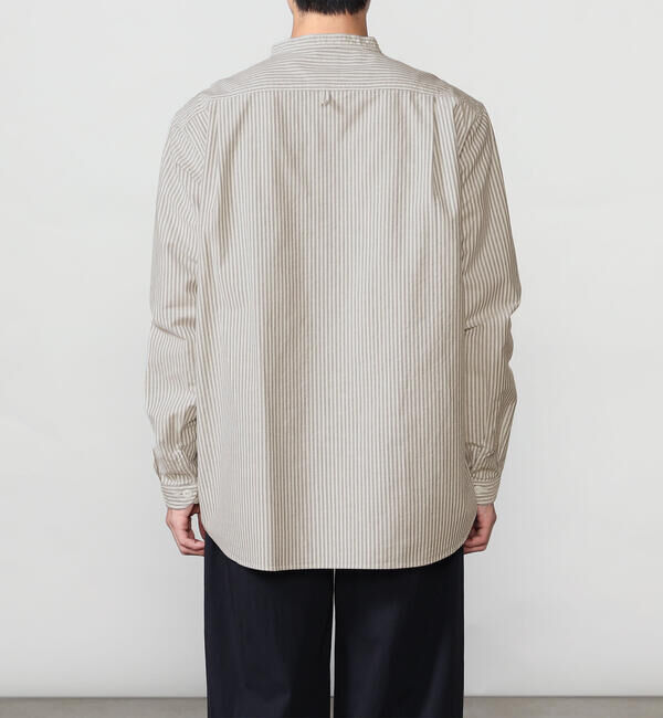 DANTON「DANTON | オックスフォード バンドカラーシャツ STRIPE MEN」|シャツ・ブラウス|