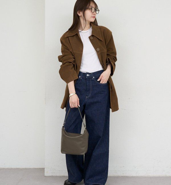  「《本革/360g》ソフトレザーシンプルショルダーバッグ 」|ショルダー・メッセンジャー|