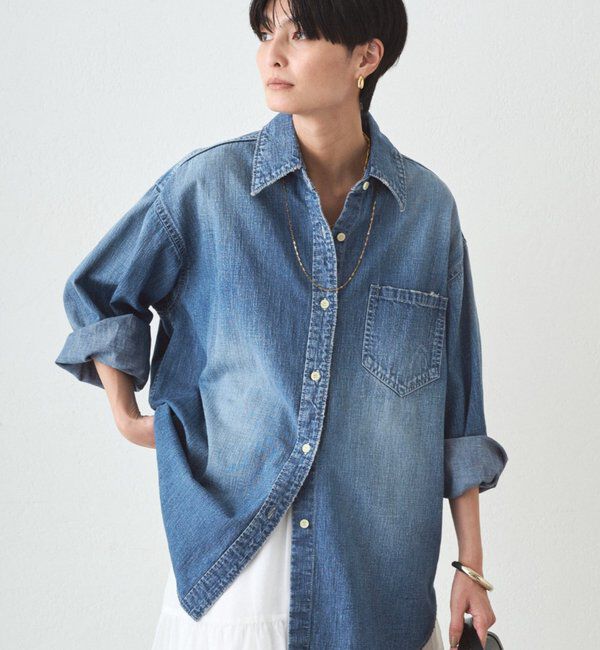  「【JAPAN MADE】BASICデニムシャツ」|シャツ・ブラウス|