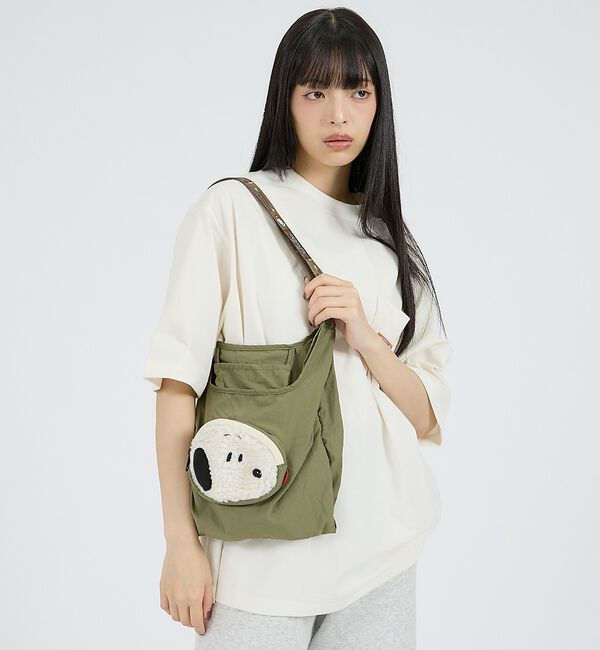 ABAHOUSE「【ROOTOTE/ルートート】  RSmidPeanuts1O/エコバッグ/自社」|トートバッグ|カーキ