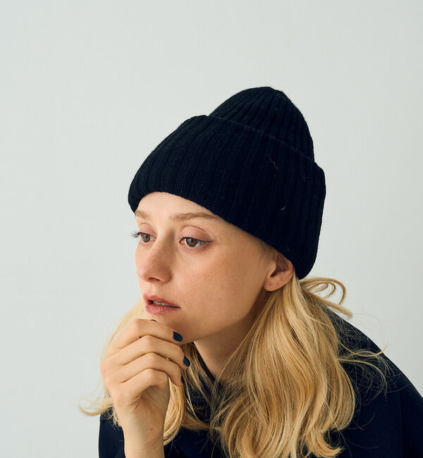 Rouge vif「【COSY/コージー】リブ編みニットキャップ　ビーニー」|その他|