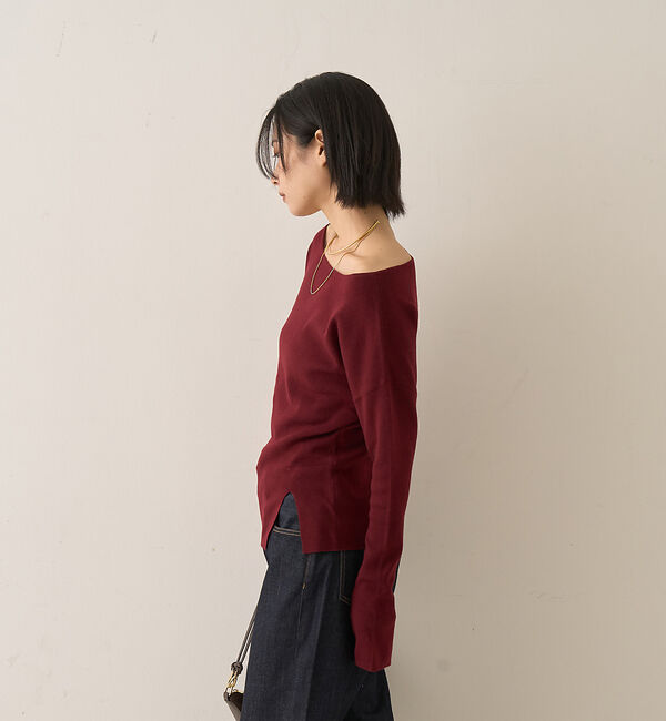Rouge vif「【セットアップ対応】フレアドルマンニットプルオーバー」|ニット・セーター|
