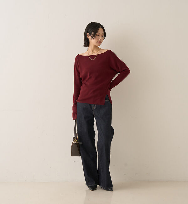 Rouge vif「【セットアップ対応】フレアドルマンニットプルオーバー」|ニット・セーター|