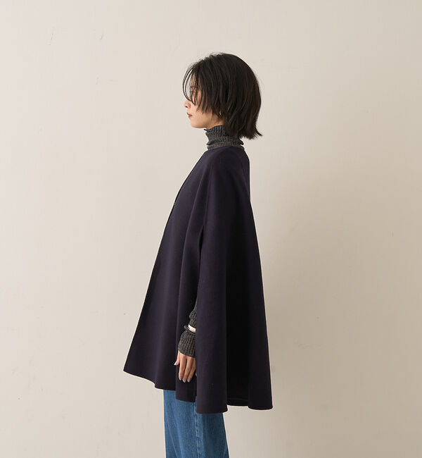 Rouge vif「【ウールSuper110&rsquo;s】リバーマントコート」|ノーカラーコート|