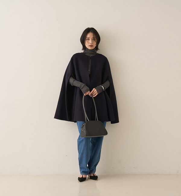 Rouge vif「【ウールSuper110&rsquo;s】リバーマントコート」|ノーカラーコート|