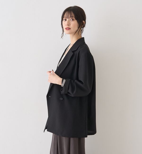 Rouge vif「バスケットメッシュダブルジャケット」|テーラードジャケット|