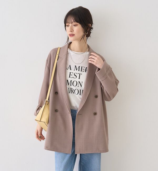 Rouge vif「バスケットメッシュダブルジャケット」|テーラードジャケット|