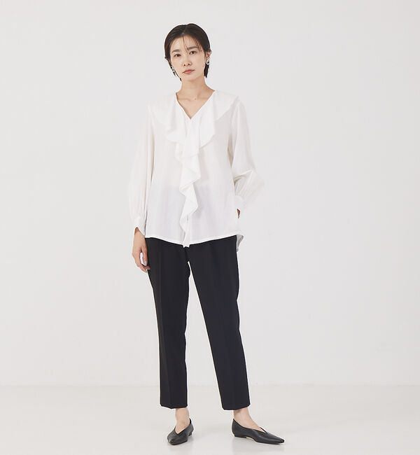 qualite「《セットアップ対応》サロペット付センタープレスパンツ」|オールインワン|