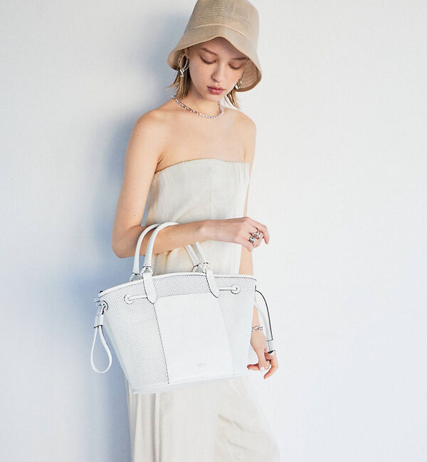 LOWELL things「Sheer/シアーメッシュ2WAYトート」|かごバッグ|