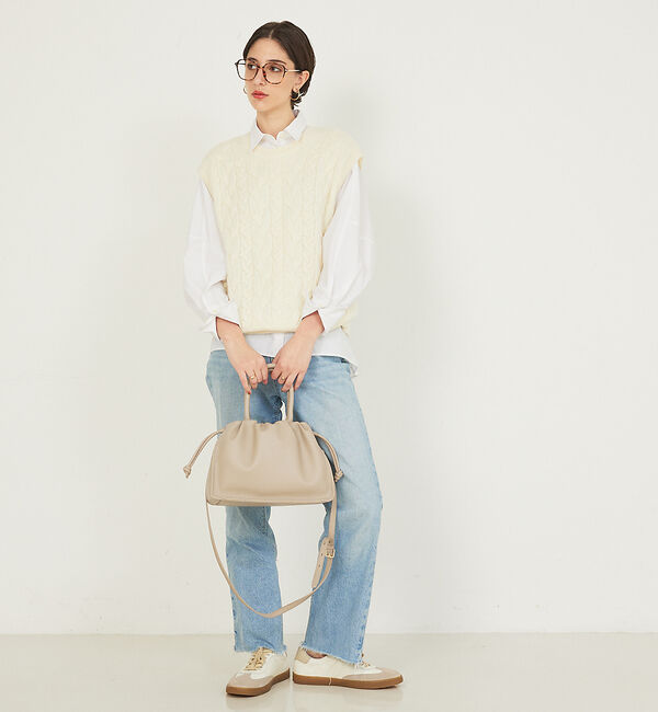 LOWELL things「【VERY掲載】Poche/ドローストリングトートミニ」|ショルダー・メッセンジャー|