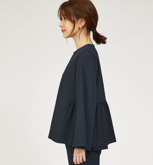 abahouse mavie「【WEB Domani掲載】【セットアップ対応/エニデイカセット】ノーカラーボレ」|ノーカラージャケット|