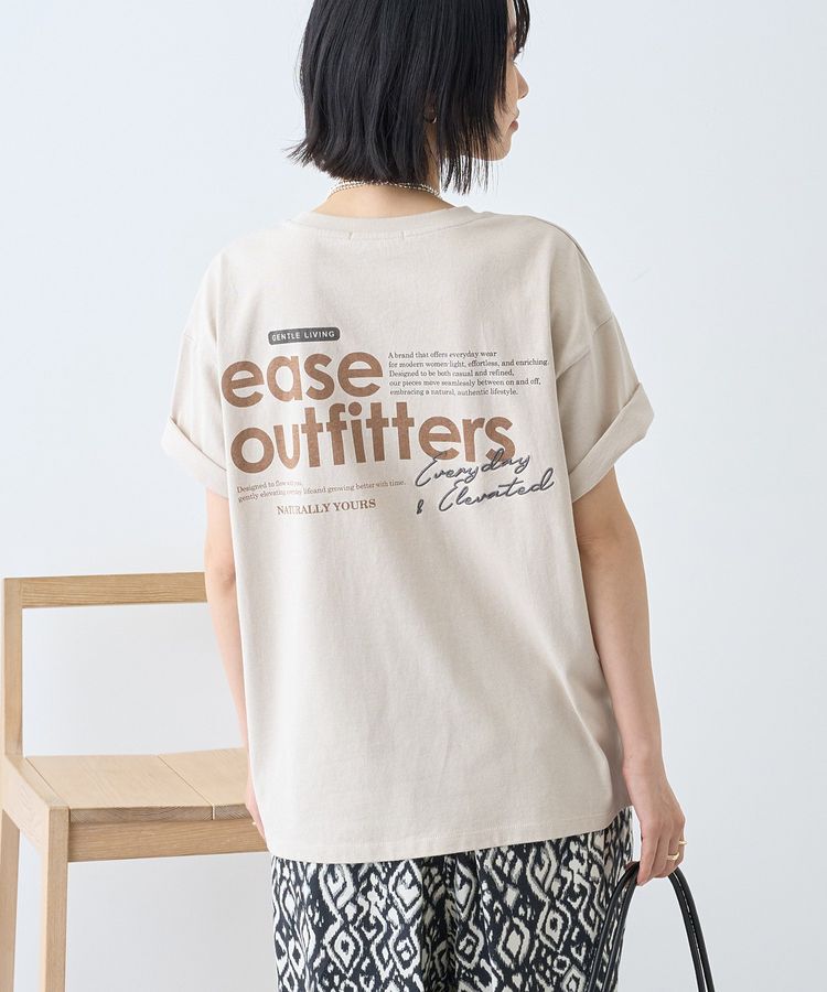 AMERICAN HOLIC「【遮熱】刺繍&フォトプリントTシャツ」|Tシャツ・カットソー|Beige