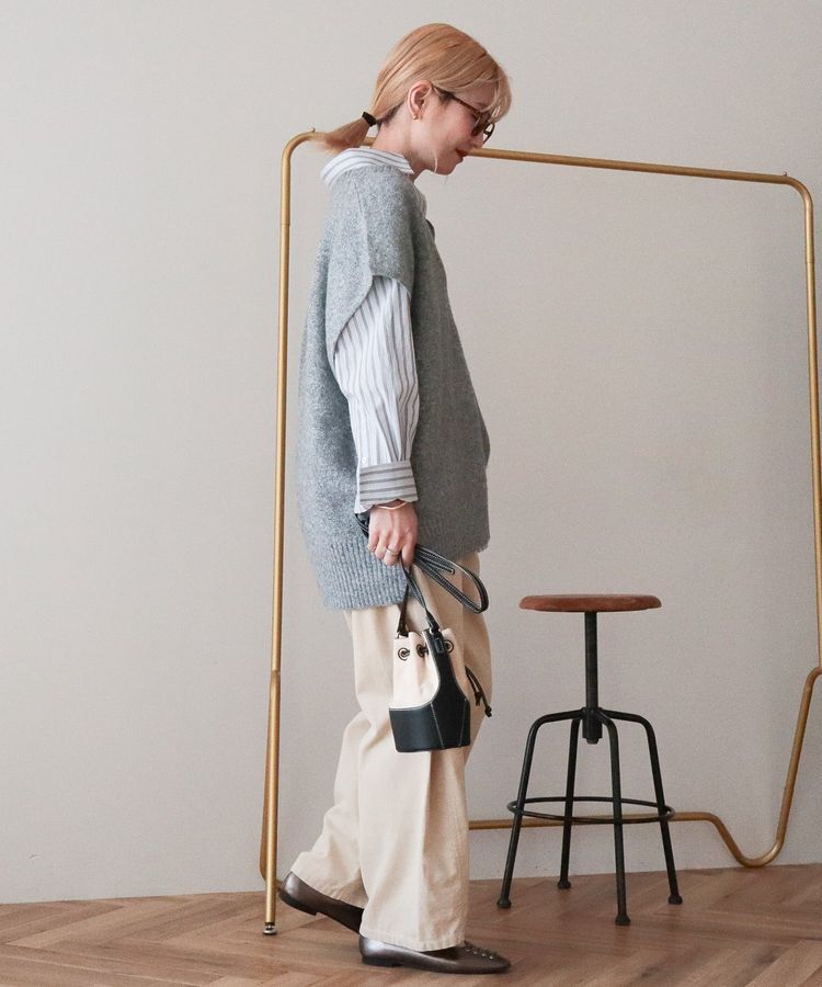 AMERICAN HOLIC「【WEB限定】ラメ入りVネックニットベスト」|ベスト・ジレ|