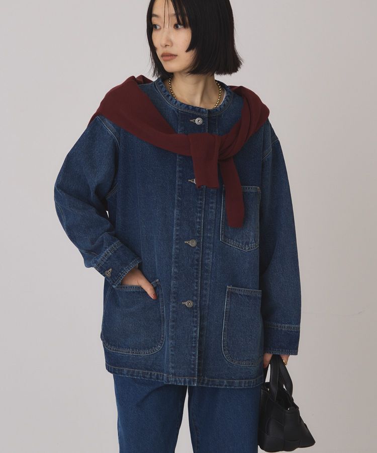 AMERICAN HOLIC「【WEB限定】デニムカバーオール」|テーラードジャケット|