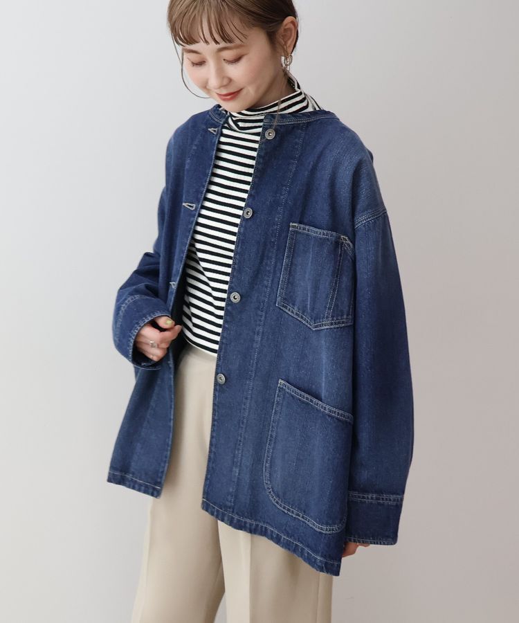 AMERICAN HOLIC「【WEB限定】デニムカバーオール」|テーラードジャケット|