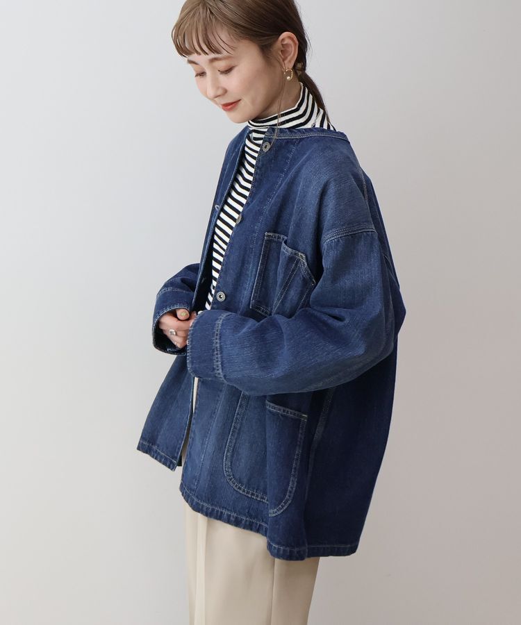 AMERICAN HOLIC「【WEB限定】デニムカバーオール」|テーラードジャケット|