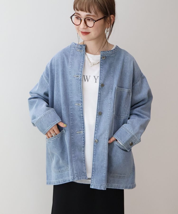 AMERICAN HOLIC「【WEB限定】デニムカバーオール」|テーラードジャケット|