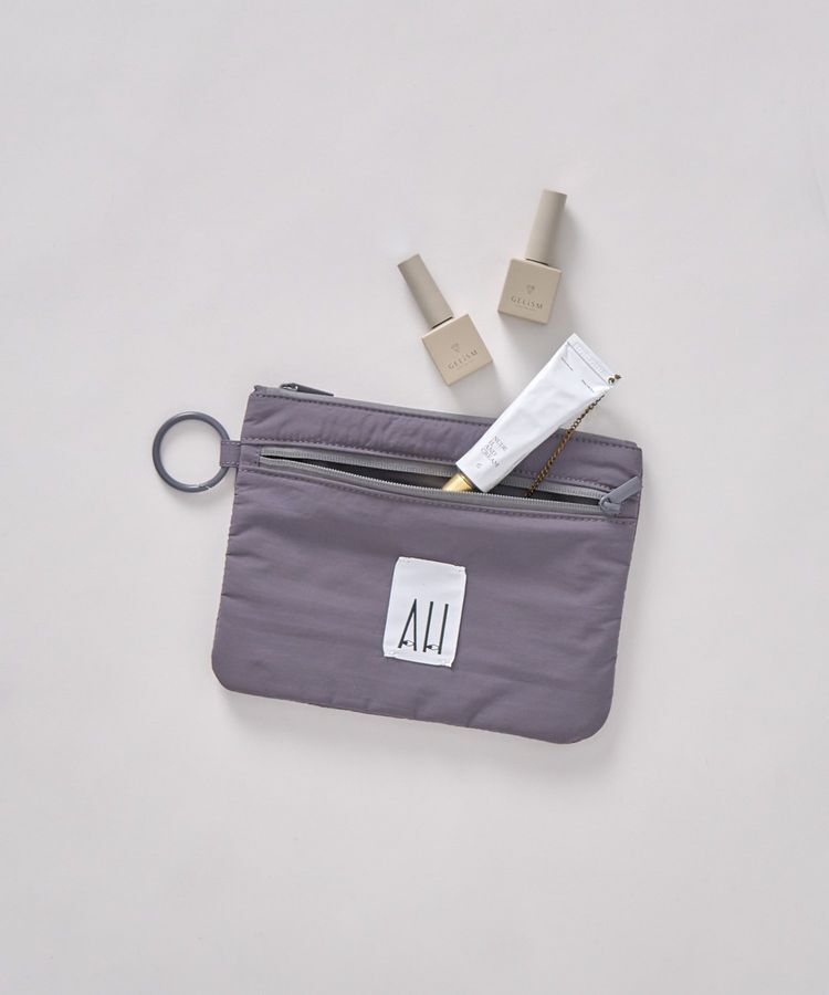AMERICAN HOLIC「【ホリホリ】ダブルジップポーチ」|ポーチ|Charcoal Gray