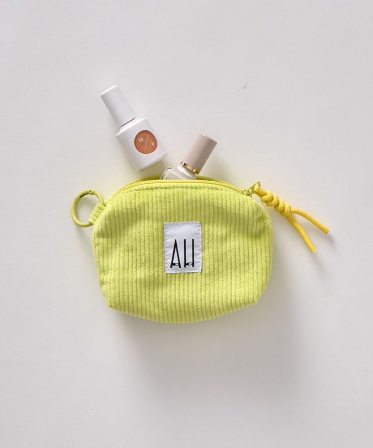 AMERICAN HOLIC「【ホリホリ】コーデュロイティッシュポーチ」|ポーチ|Lemon Yellow