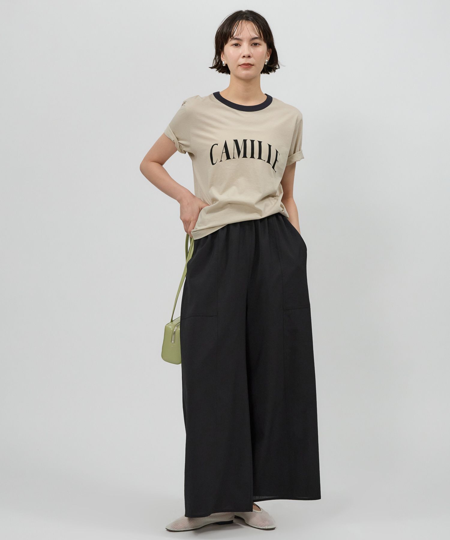 BABYLONE「CAMILLEバイカラーTシャツ」|Tシャツ・カットソー|