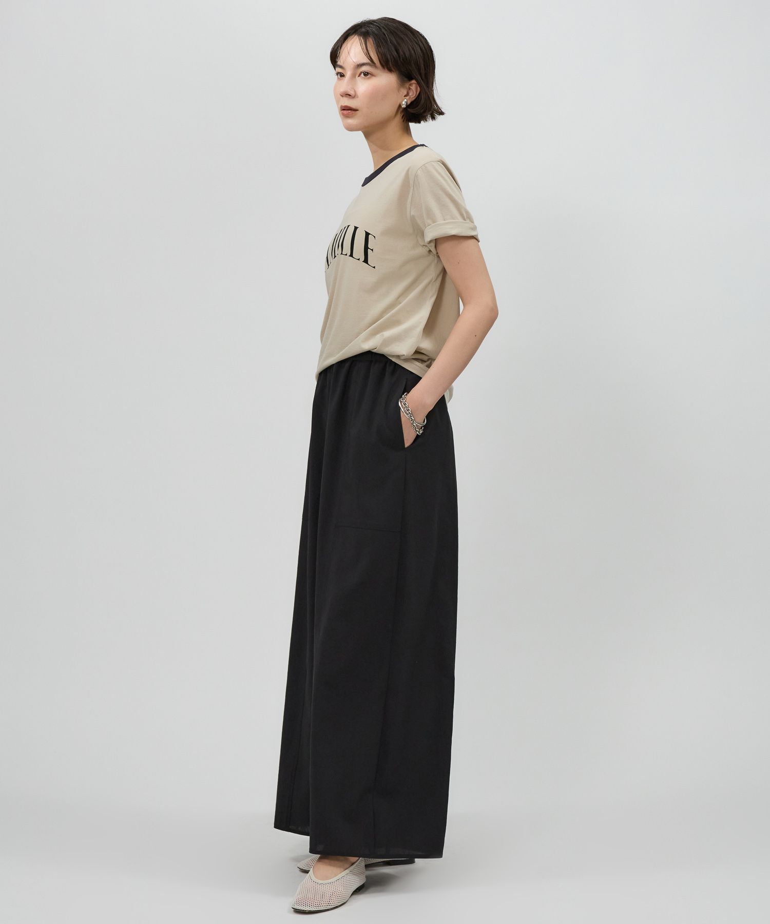BABYLONE「CAMILLEバイカラーTシャツ」|Tシャツ・カットソー|