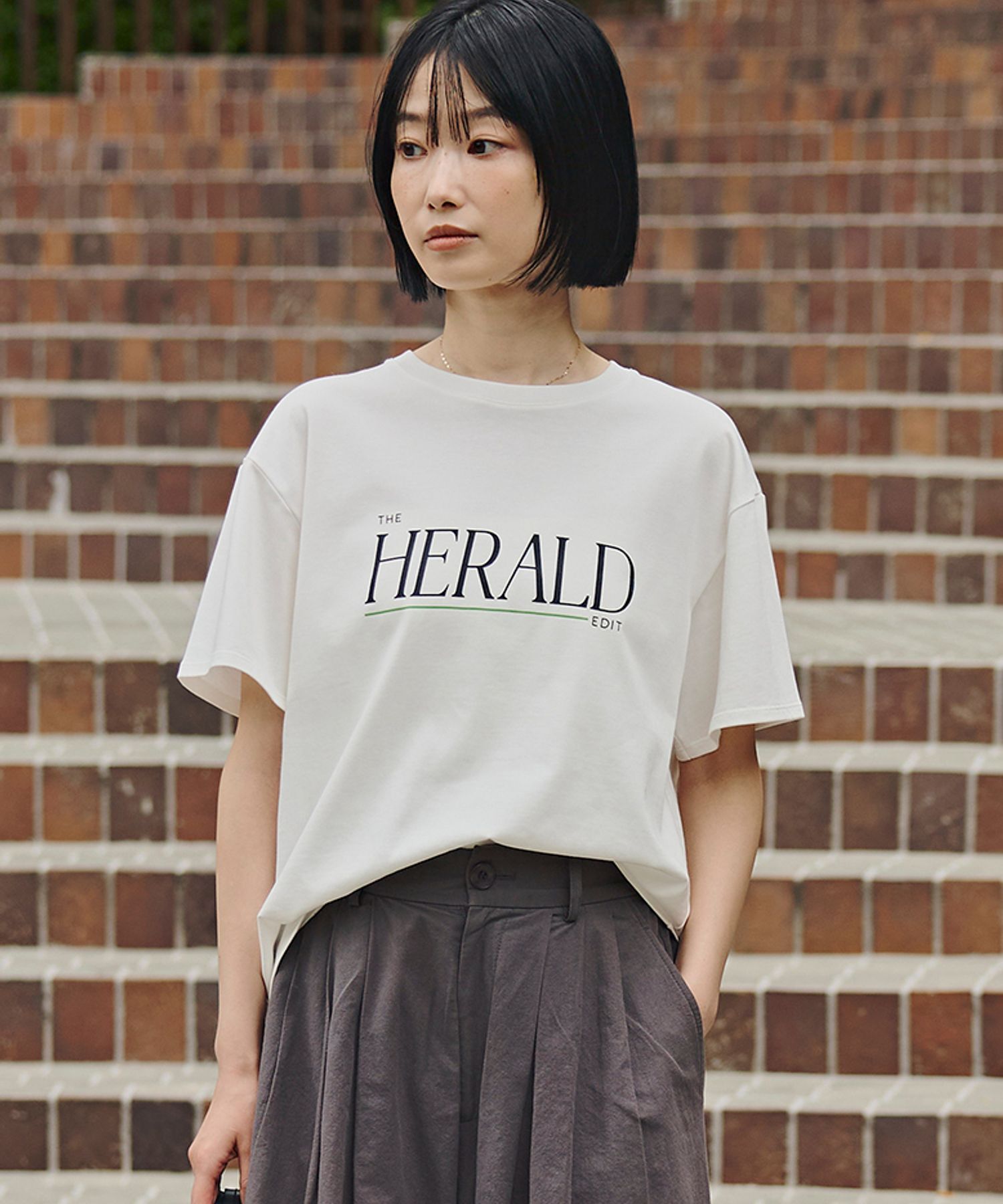 BABYLONE「HERALDロゴTEE」|Tシャツ・カットソー|ﾎﾜｲﾄ