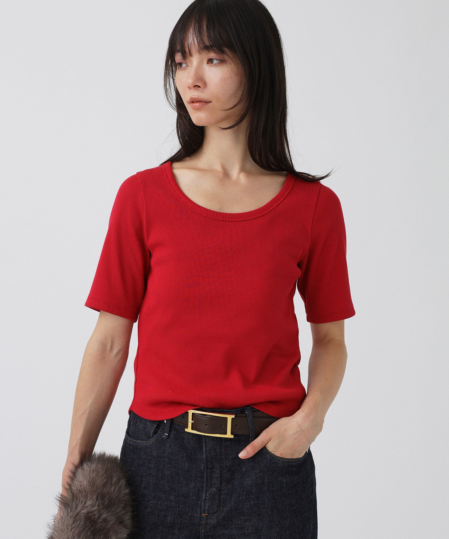 BABYLONE「ギザテレコプルオーバー」|Tシャツ・カットソー|ﾚｯﾄﾞ