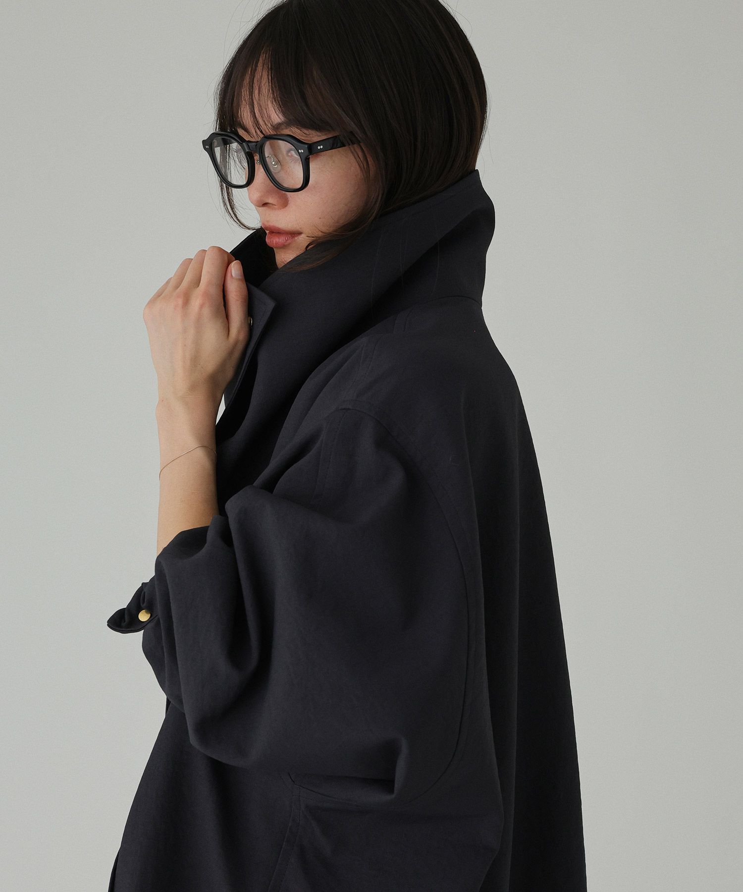 BABYLONE「オーバーフォルムツイルコート」|ダッフルコート|