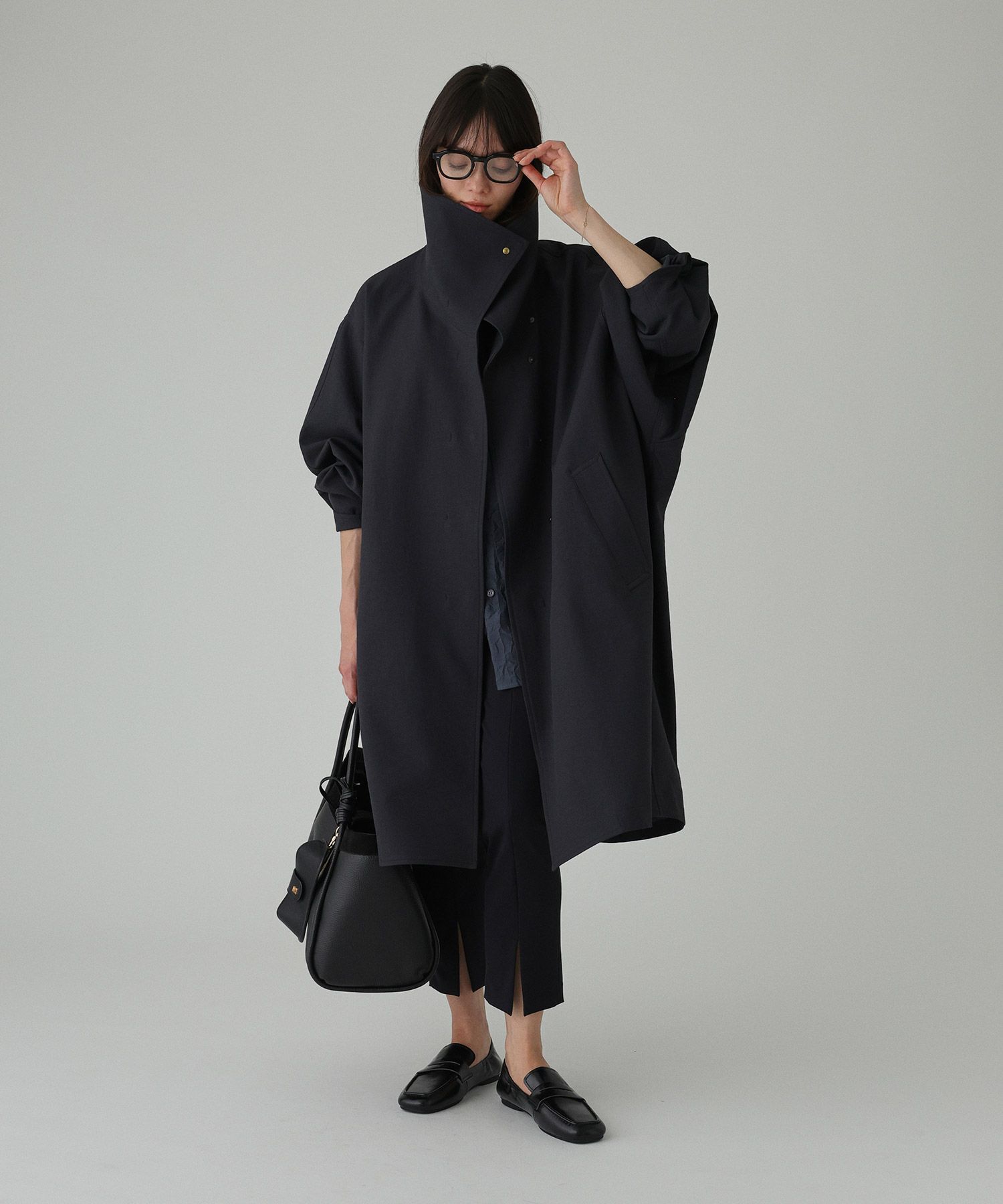 BABYLONE「オーバーフォルムツイルコート」|ダッフルコート|