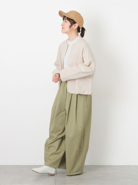 Samansa Mos2「【M/Lサイズ】タックワイドパンツ」|その他|