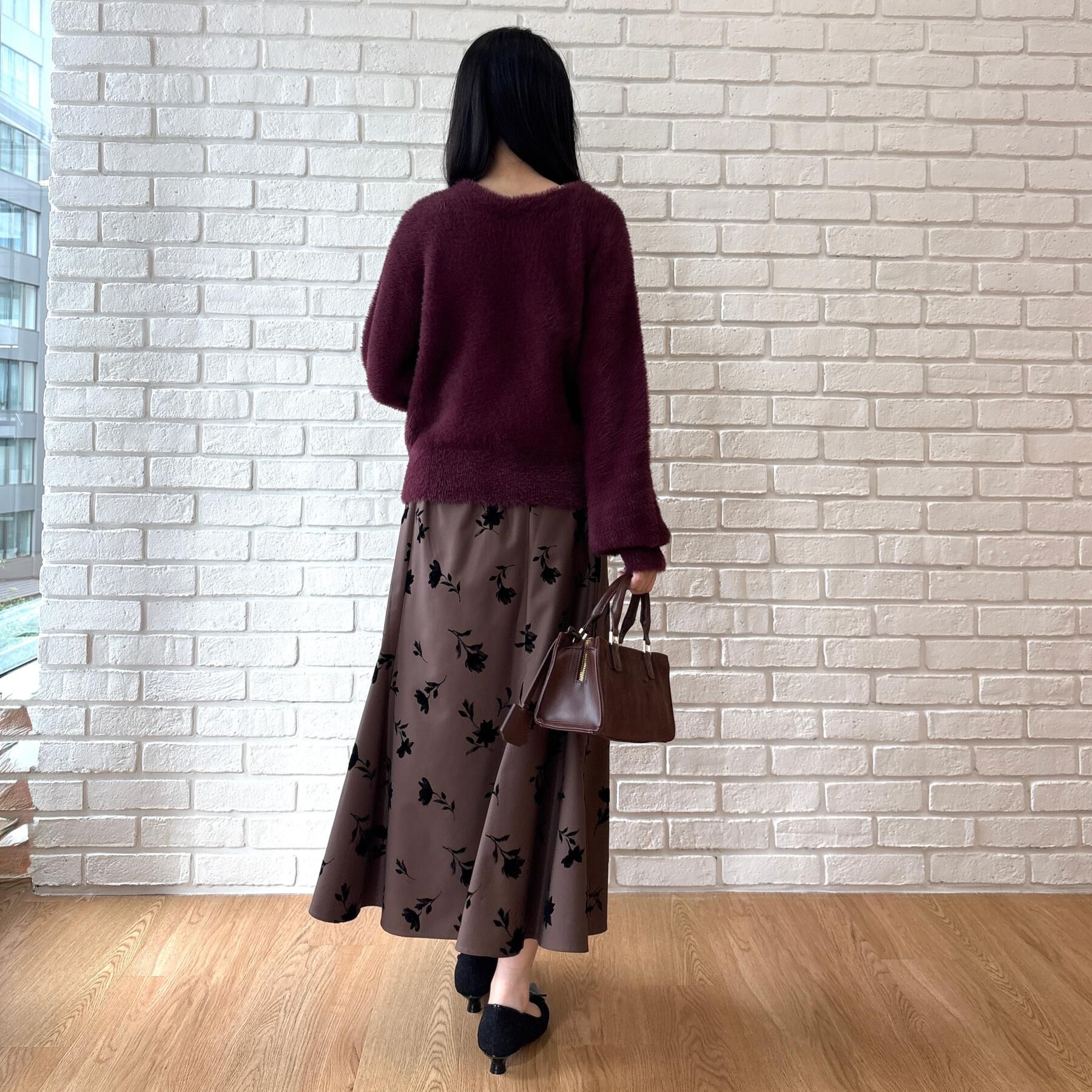 Couture broach「【ふわふわフェザー】前後2WAY ニットカーディガン」|カーディガン|