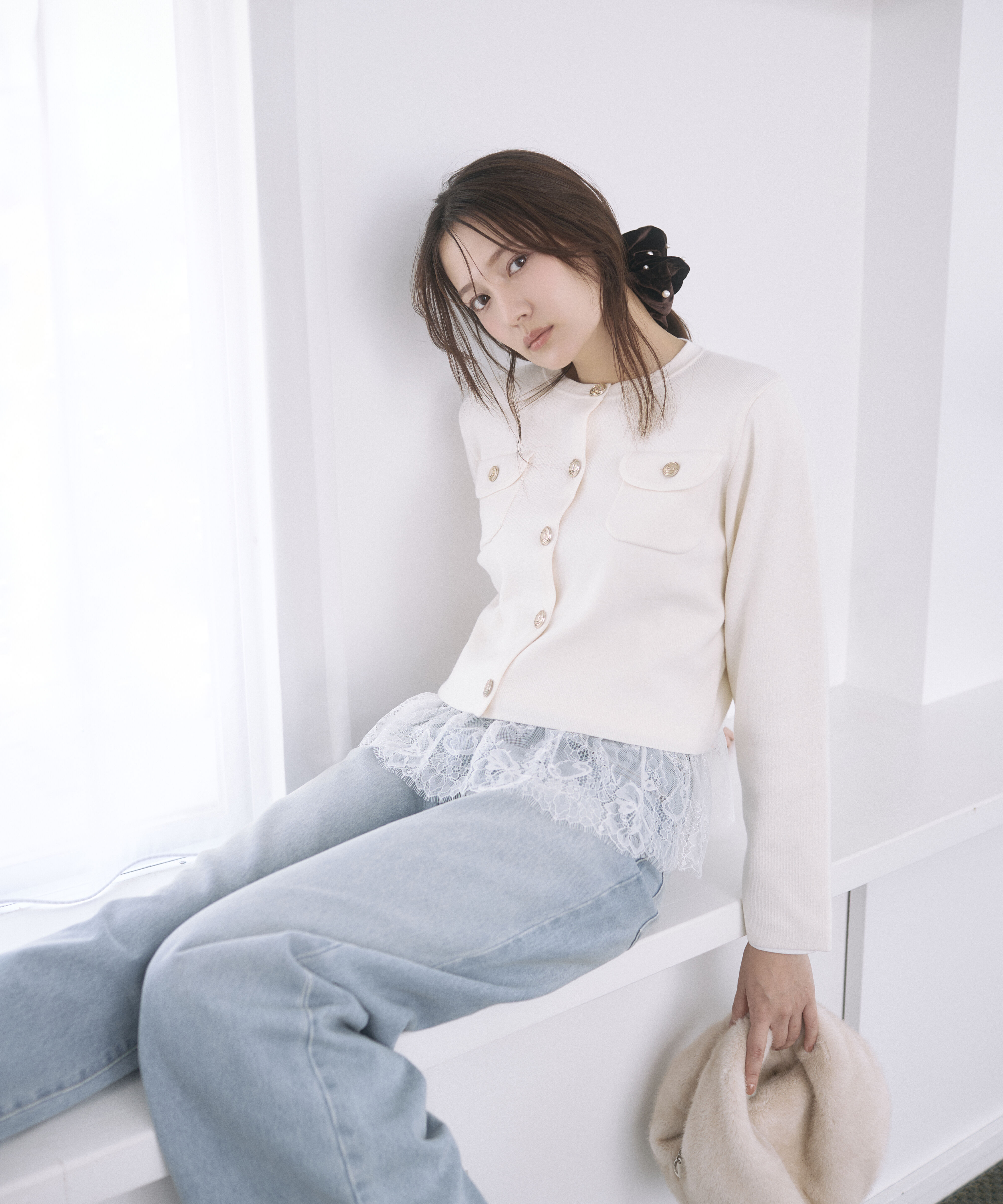 PROPORTION BODY DRESSING「シルク混カーディガン」|カーディガン|