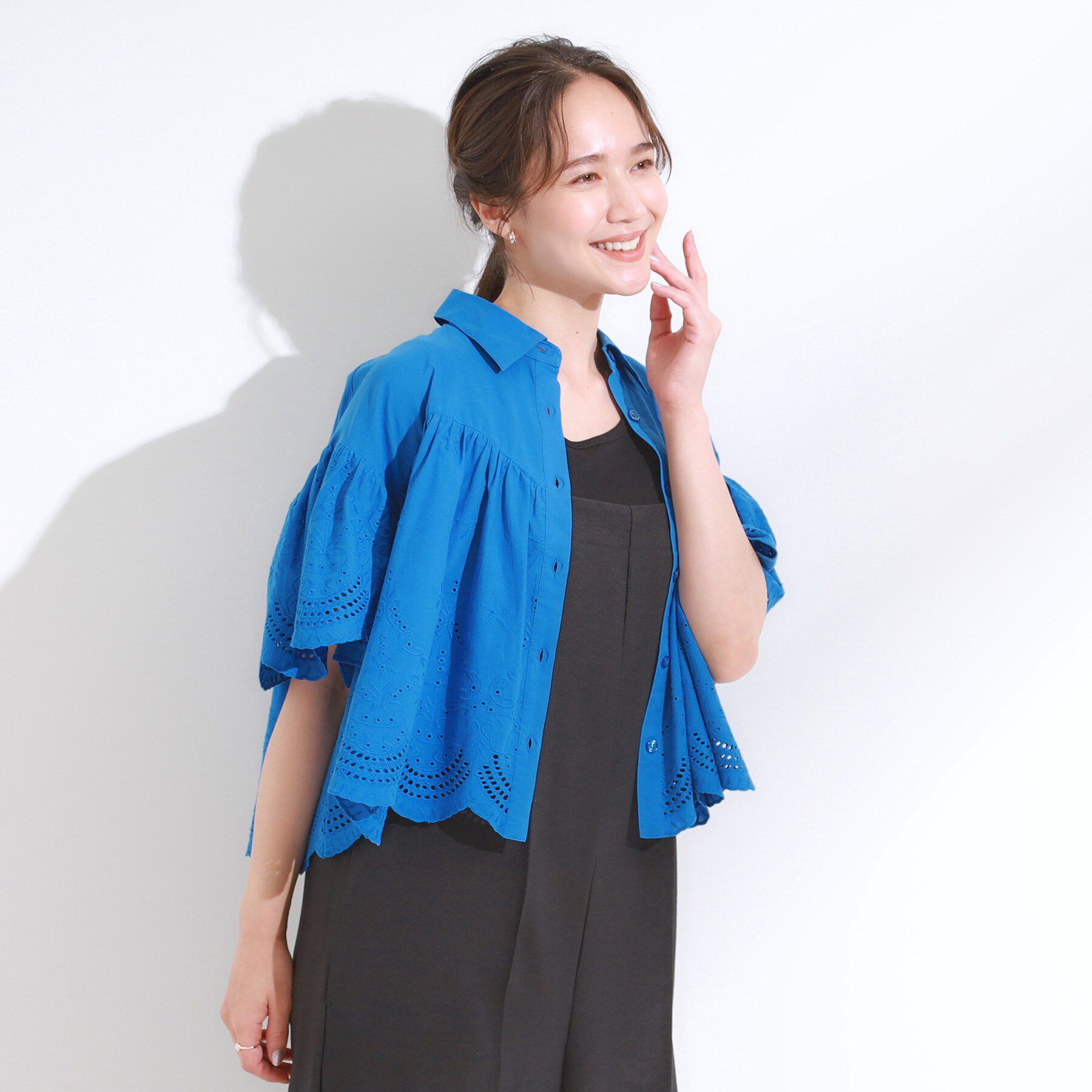SHOO･LA･RUE「コーデの主役になる スカラップレースブラウス」|シャツ・ブラウス|