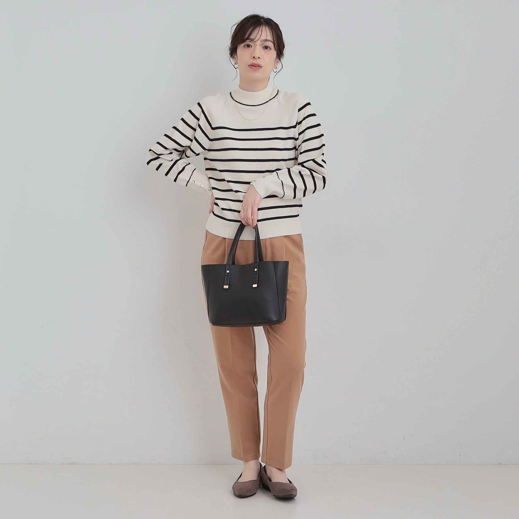 SHOO･LA･RUE「【軽量/2WAY】コーデのアクセントになる　配色トートバッグ」|トートバッグ|