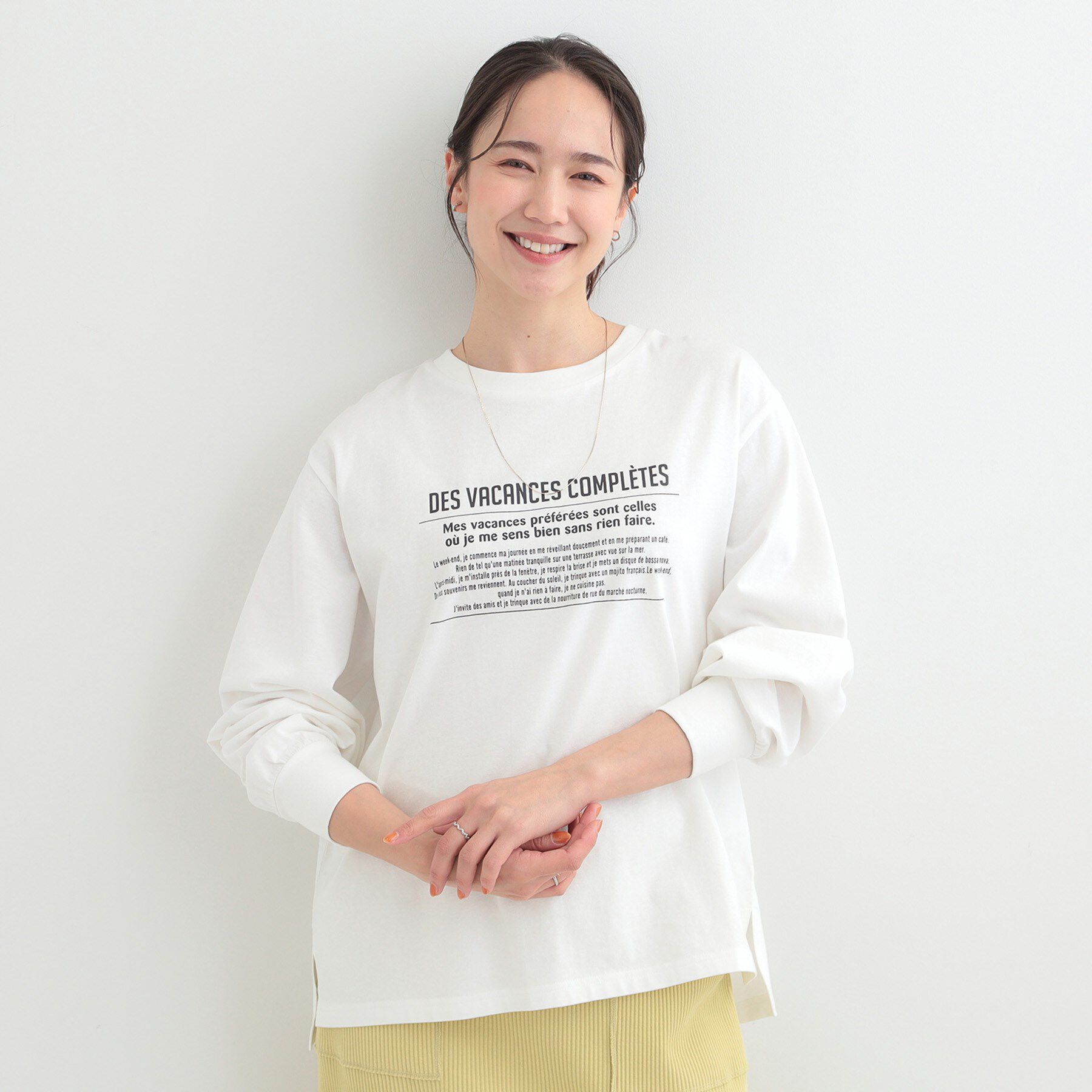 SHOO･LA･RUE「【綿100％/S-LL/プチプラ】選べる3柄 プリントアソートロンT」|Tシャツ・カットソー|