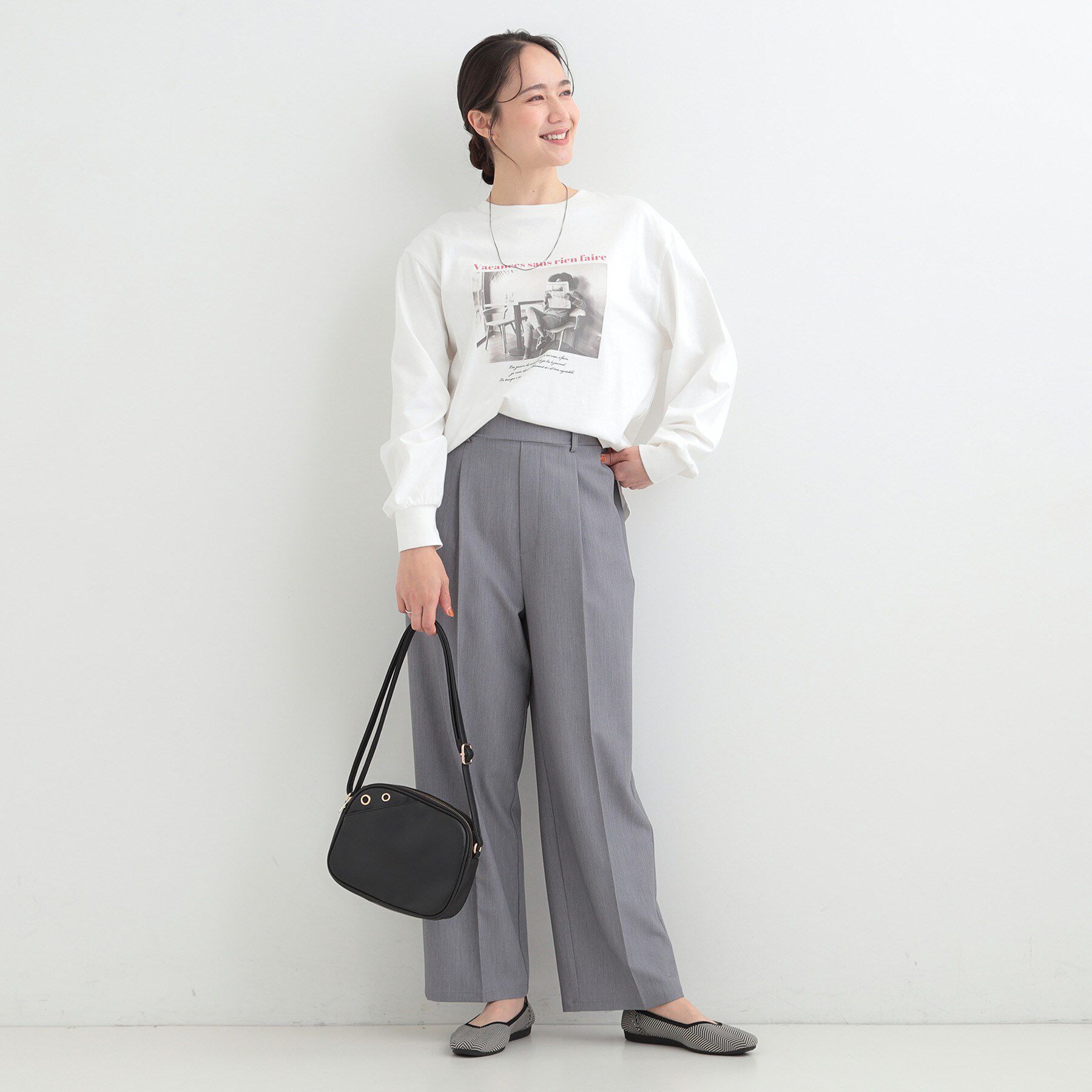SHOO･LA･RUE「【綿100％/S-LL/プチプラ】選べる3柄 プリントアソートロンT」|Tシャツ・カットソー|