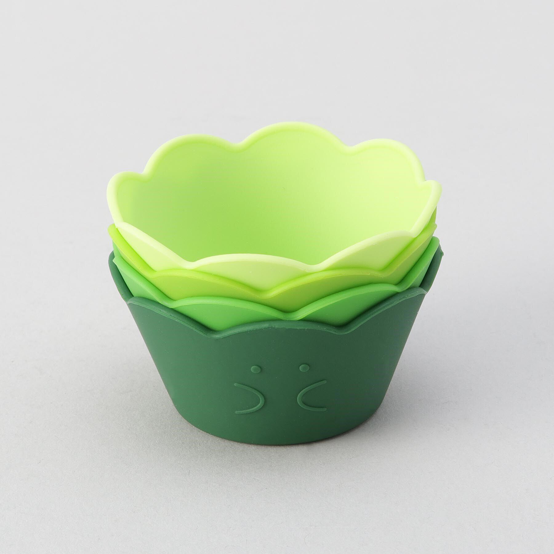 212 KITCHEN STORE「ぎゅっとおにぎりさん バランさんのシリコーンカップ ラウンド4P」|食器・キッチングッズ|