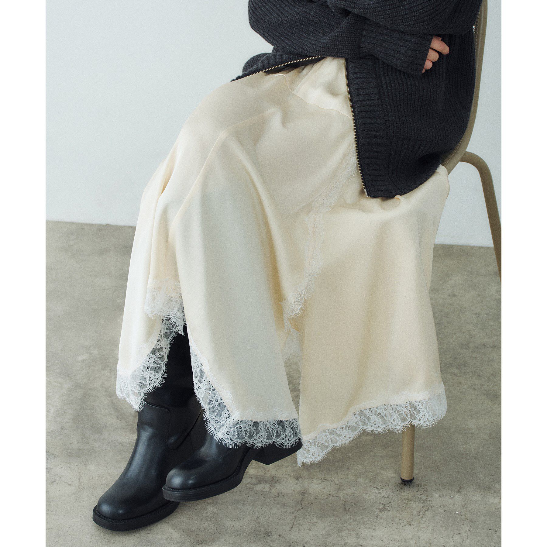 CODE A「lingerie mood lace skirt」|スカート|