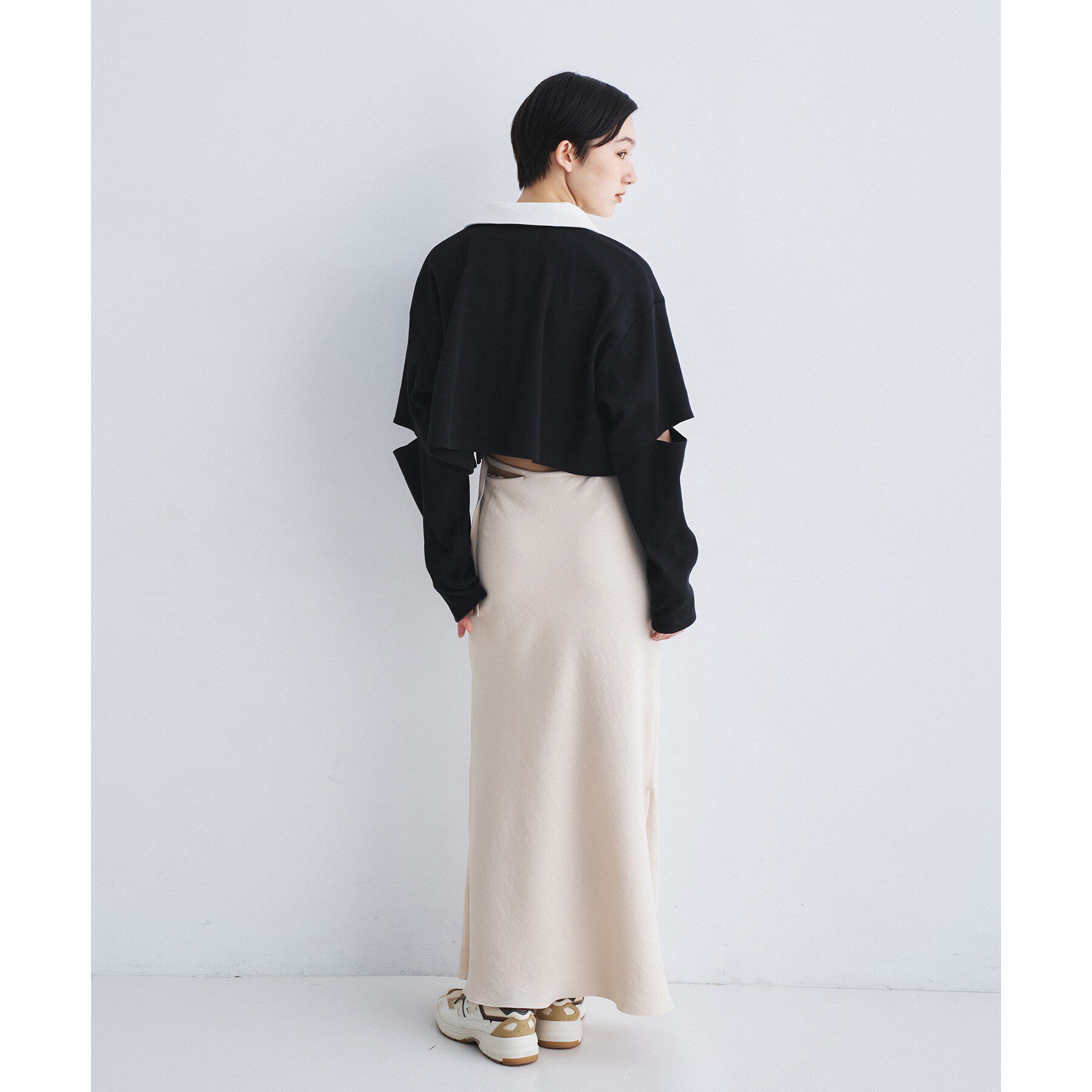 CODE A「【ReRe】easy－fit long skirt」|スカート|