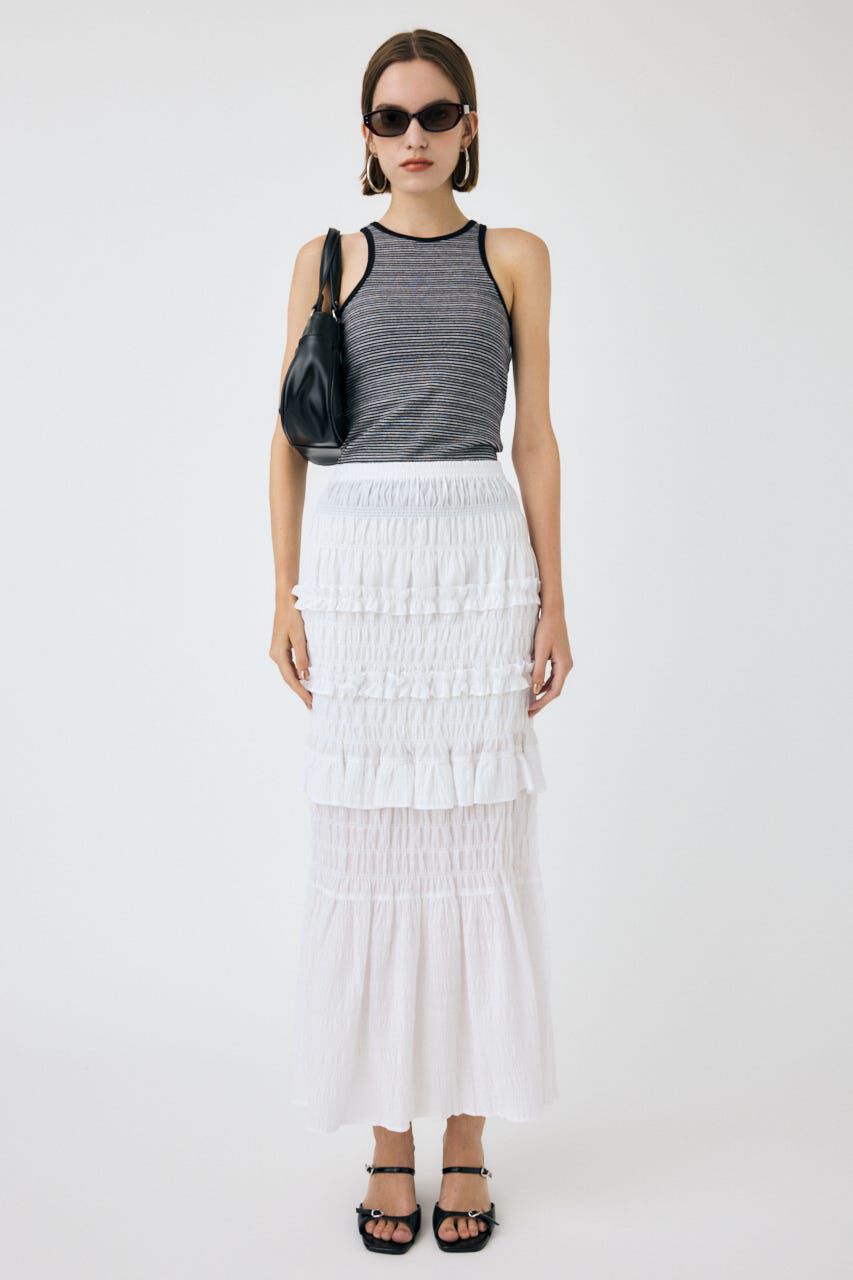 MOUSSY「SHIRRING LONG スカート」|スカート|