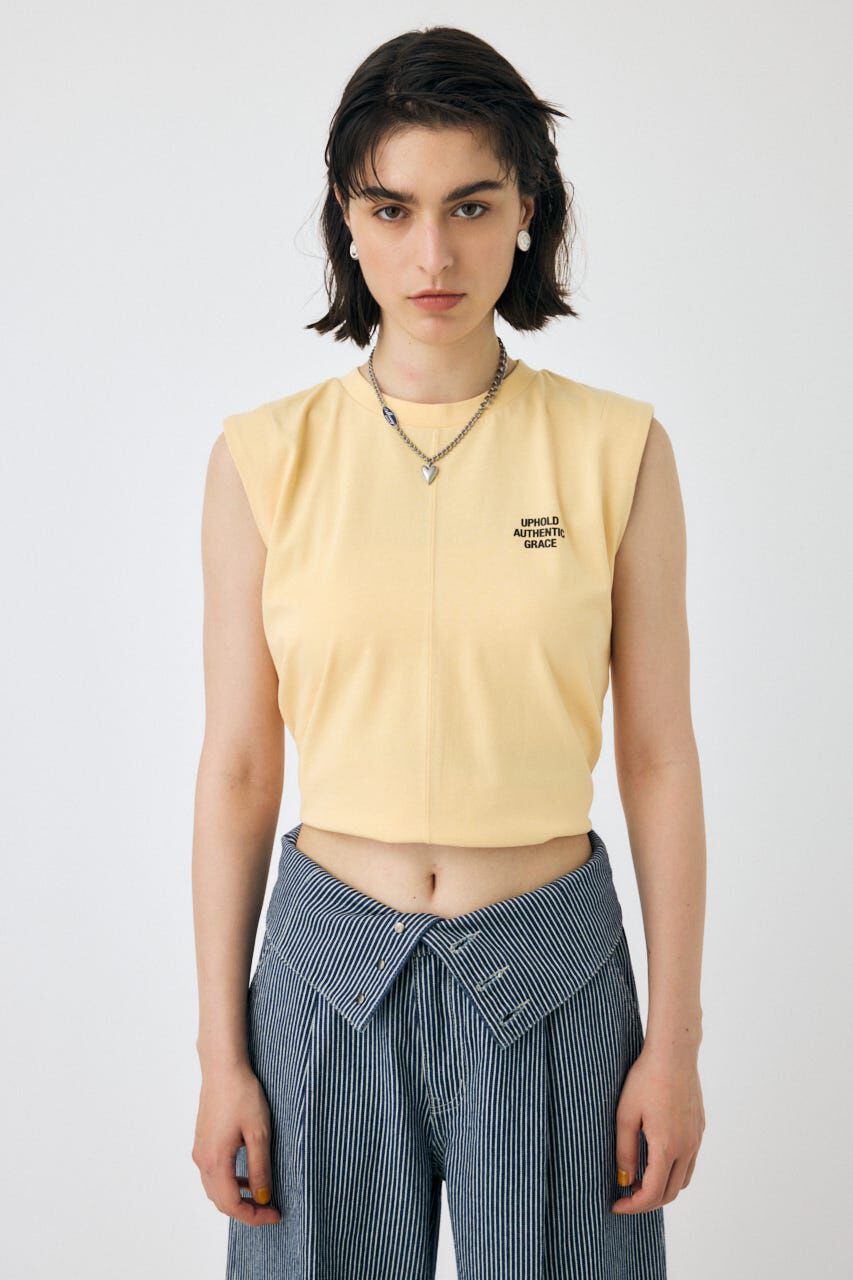 MOUSSY「TINY LETTER SLEEVELESS トップス」|その他|