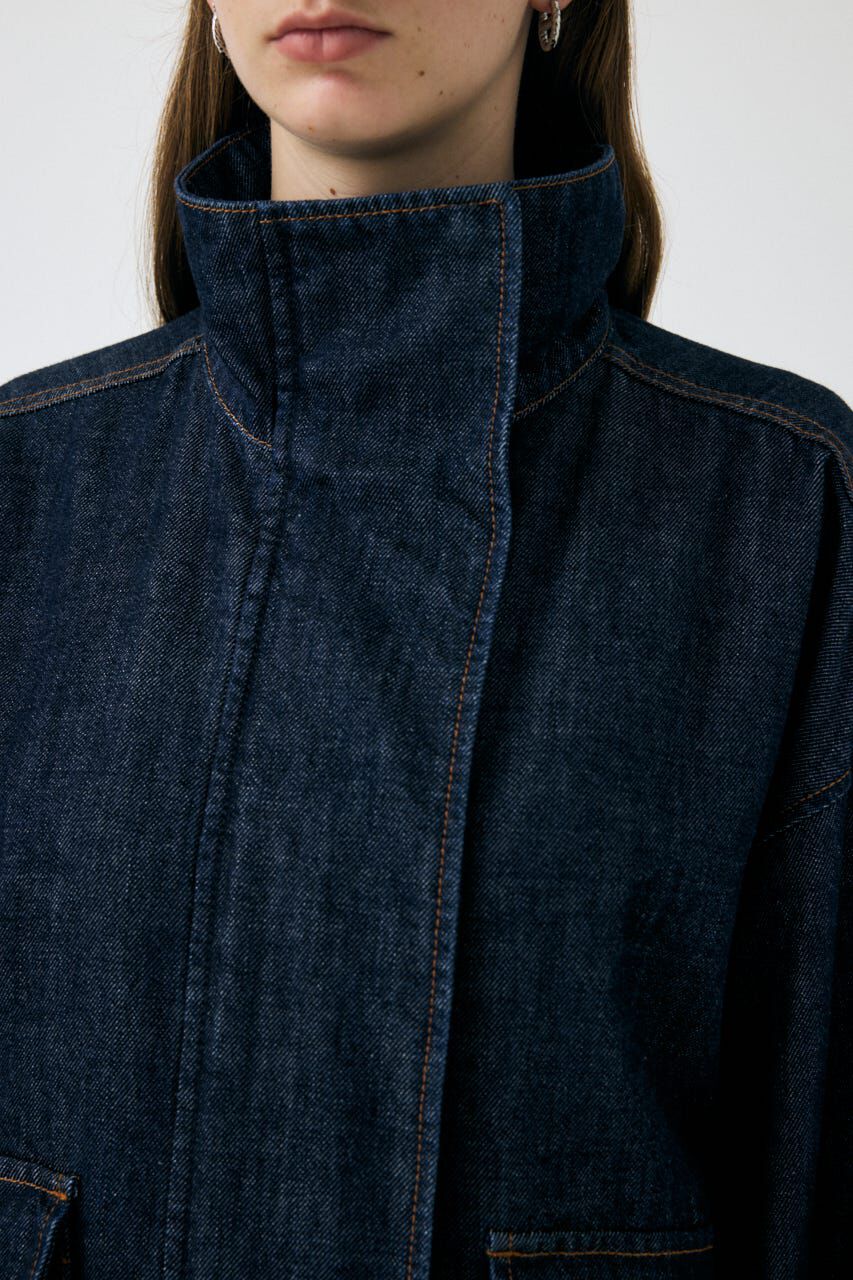 MOUSSY「TENCEL(TM)  DENIM OVER ブルゾン」|デニムジャケット|