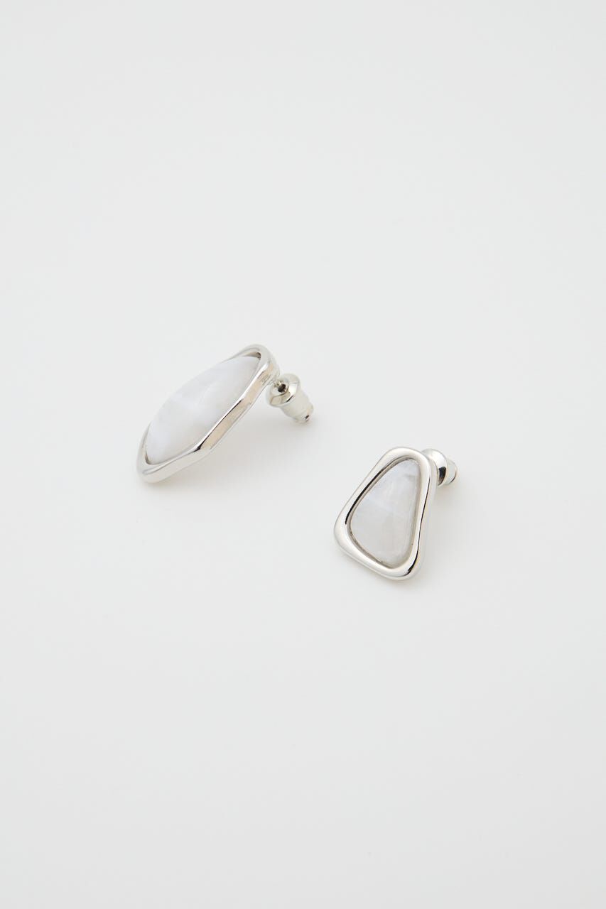 MOUSSY「CLEAR MARBLE イヤリング」|ピアス|
