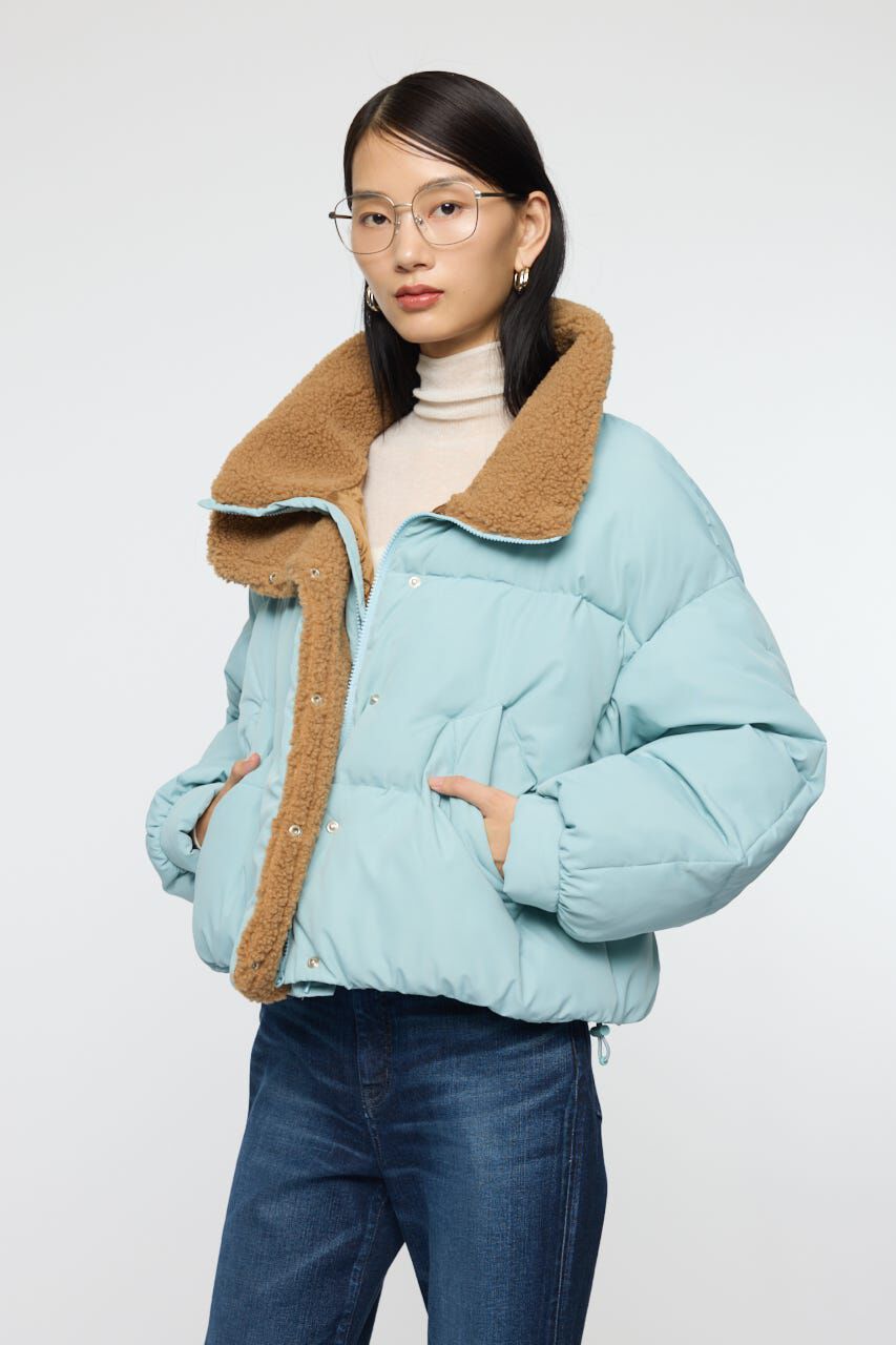 MOUSSY「STAND COLLAR PUFFER ジャケット」|ブルゾン・スタジャン|