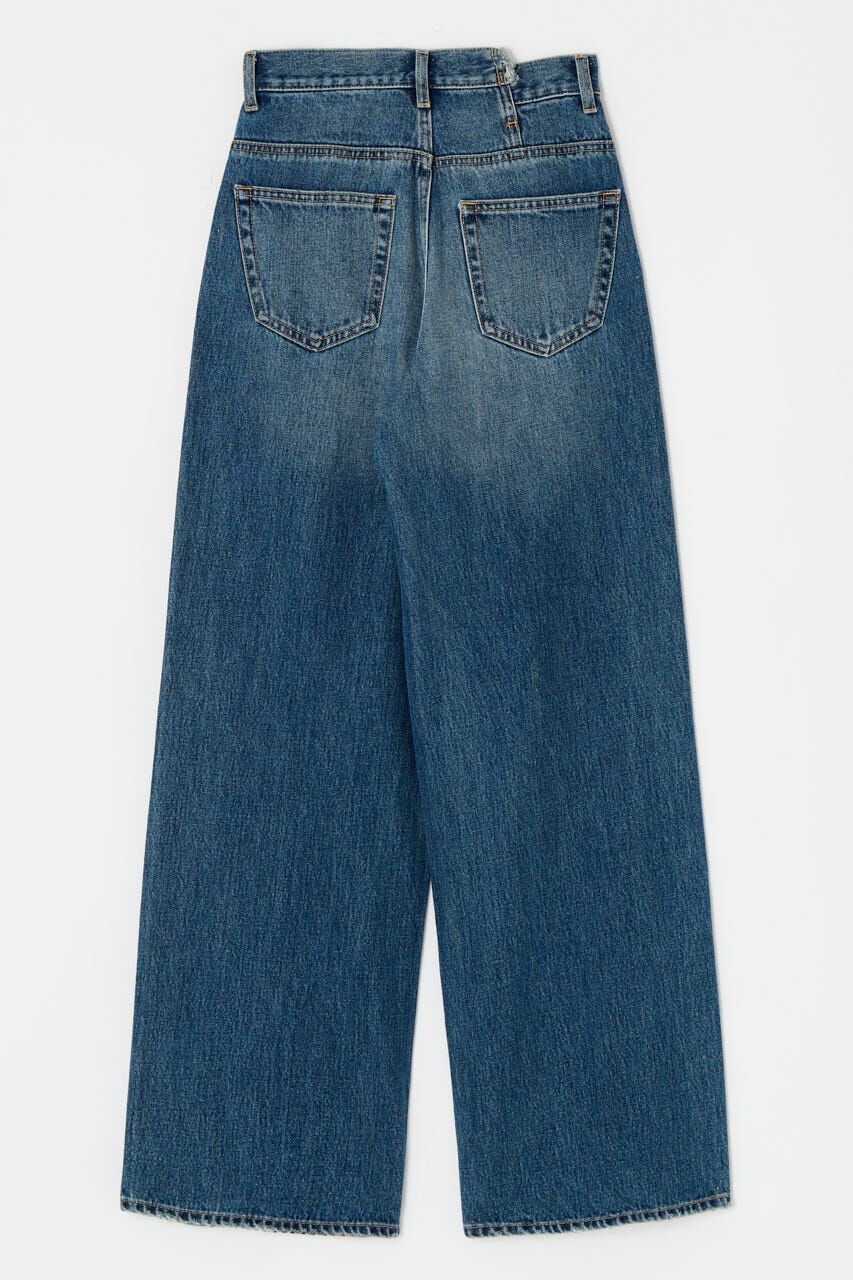 MOUSSY「CROSS WAIST WIDE ストレート」|デニム|
