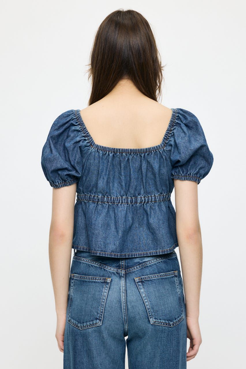 MOUSSY「DENIM PUFF ブラウス」|シャツ・ブラウス|