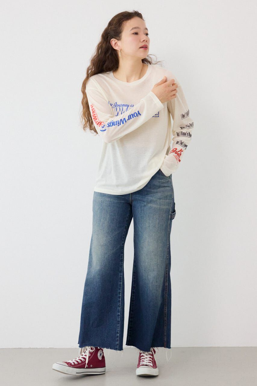 RODEO CROWNS「メッセージロングスリーブ Tシャツ」|Tシャツ・カットソー|