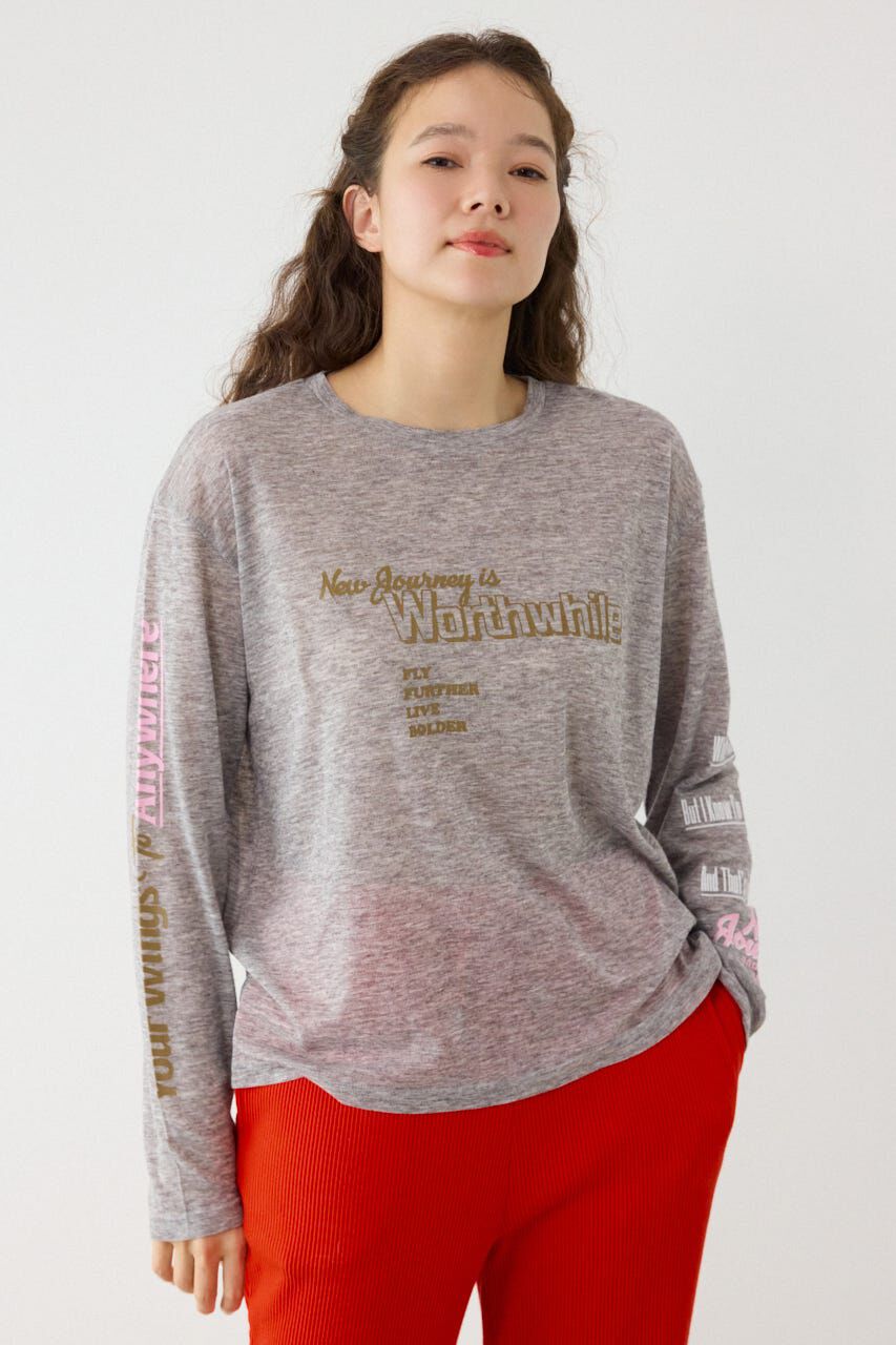 RODEO CROWNS「メッセージロングスリーブ Tシャツ」|Tシャツ・カットソー|T.GRY