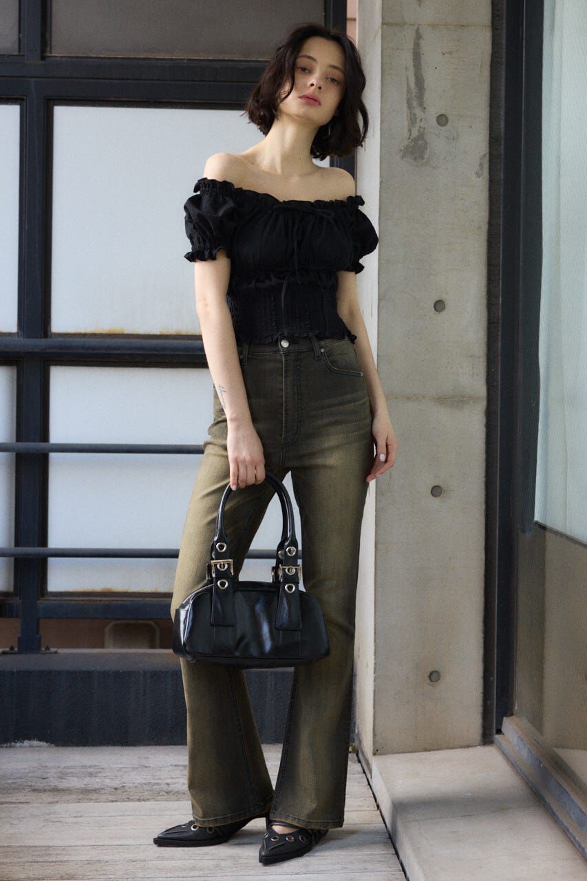 SLY「HW FLARE PT-C WITH ROICA（R）EF」|デニム|