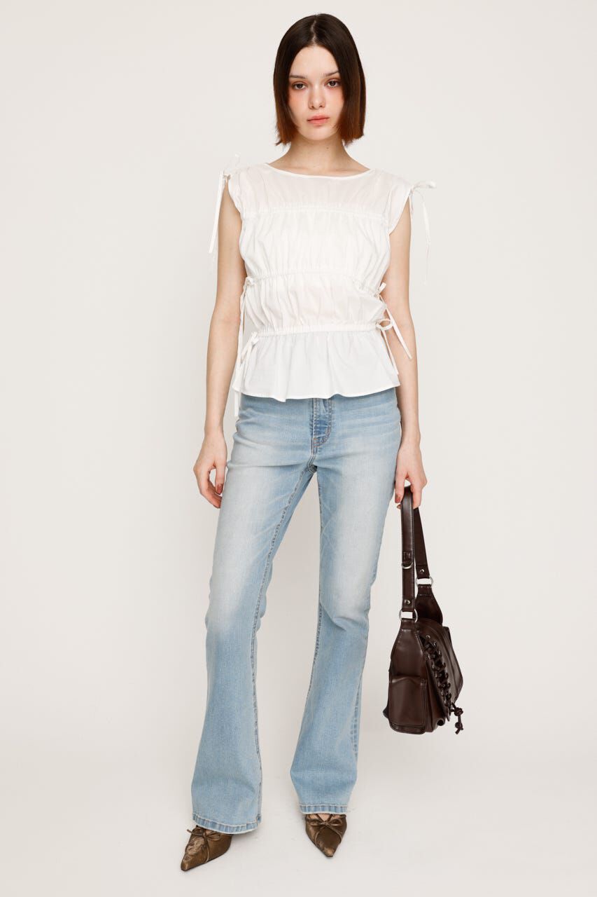 SLY「HW FLARE PT-C WITH ROICA（R）EF」|デニム|